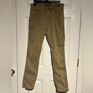 Duer DU/ER Jeans Mens size 30x32 Tobacco Brown No Sweat N2X Relaxed Taper